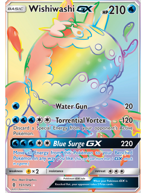 Wishiwashi-GX, SM—Guardians Rising, TCG Card Database