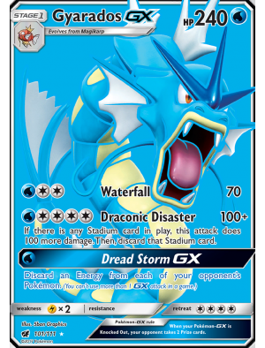 Carta Pokémon Gyarados Gx Invasão Carmim