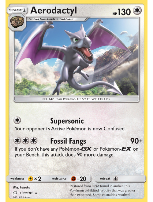 Carta Pokemon Aerodactyl Ex Original (condição Sp)