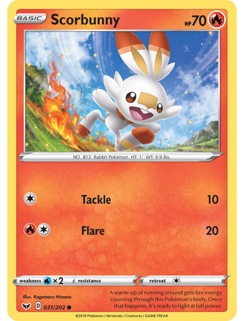 Blister Pokémon Espada e Escudo Scorbunny