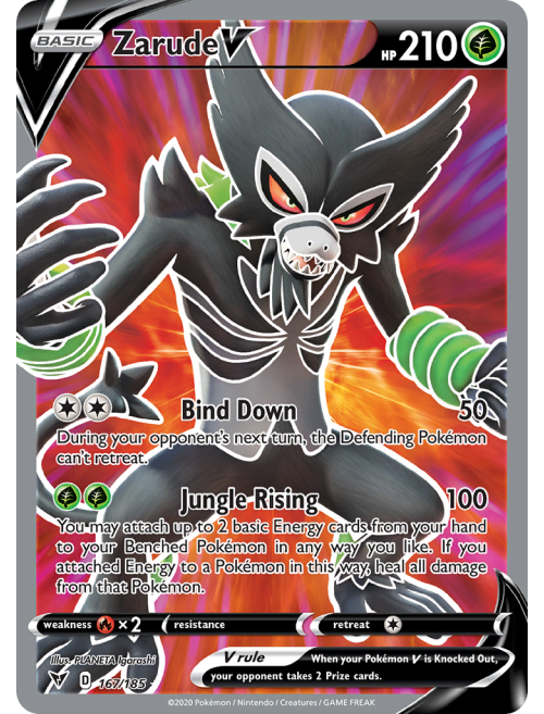 Carta Pokemon Zarude V Ee4 Original Portugues+ Brindes