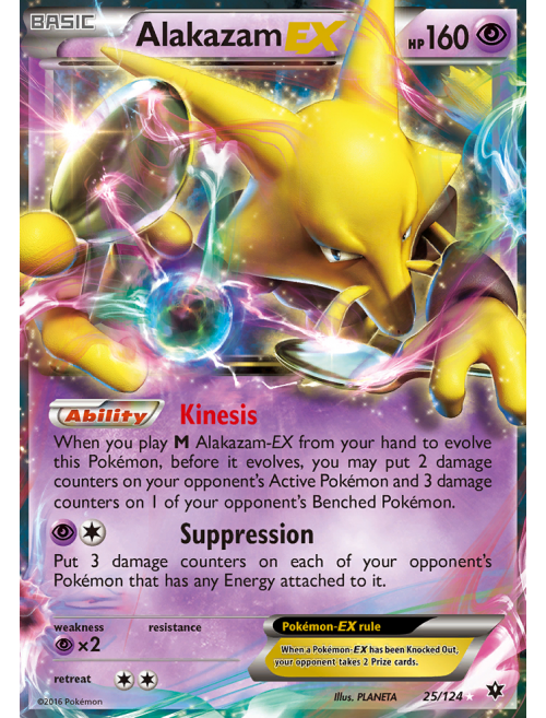 Pokémon TCG: Alakazam EX (117/124) - XY10 Fusão de Destinos - Pokémon  Company - Outros Jogos - Magazine Luiza