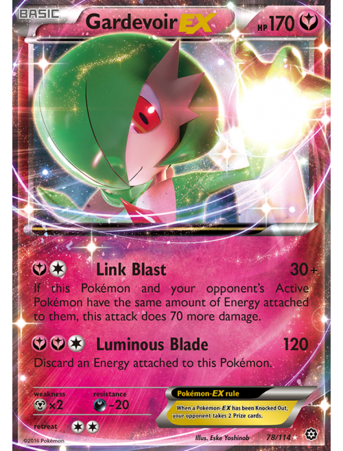 Card Gardevoir-EX 78/114 da coleção Steam Siege