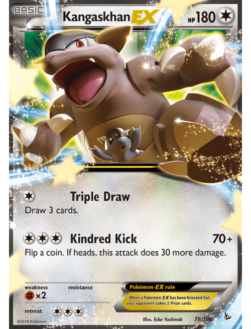 Carta Pokemon Kangaskhan Ex Full Arte Original Raríssimo