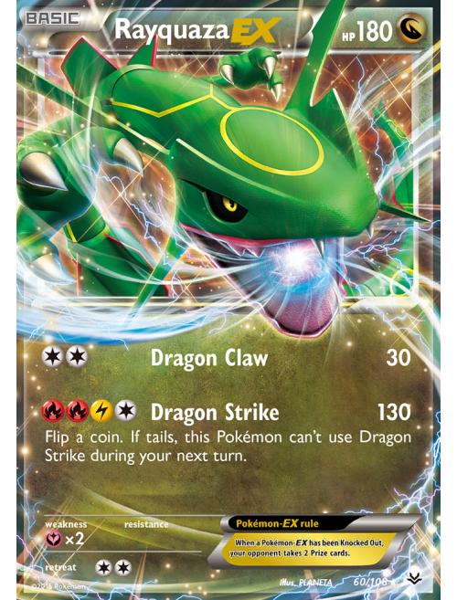 Pokemon - Rayquaza-EX (85) - BW - Dragões Exaltados - Holo