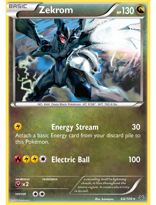 Zekrom PR-XY XY76  Pokemon TCG POK Cards