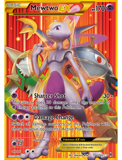 Mewtwo EX - XY Breakthrough Pokémon card 164/162