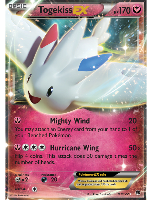 Togekiss (rara tipo fada) - Pokémon TCG Cards (original em