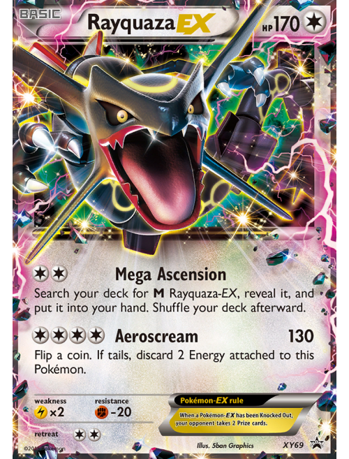 Preços baixos em Cartões de jogo de cartas colecionáveis individuais  Rayquaza Pokémon TCG XY em inglês