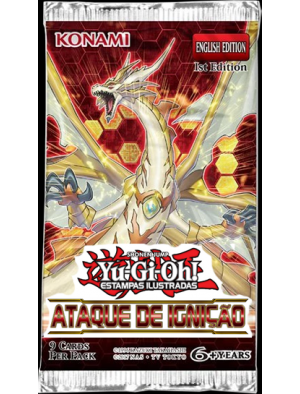 Booster Ataque de Ignição - Yu-Gi-Oh! 1a Edição em Português